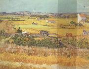 Vincent Van Gogh Havest at La Crau,wtih Mountmajour in the Background (nn04) china oil painting reproduction